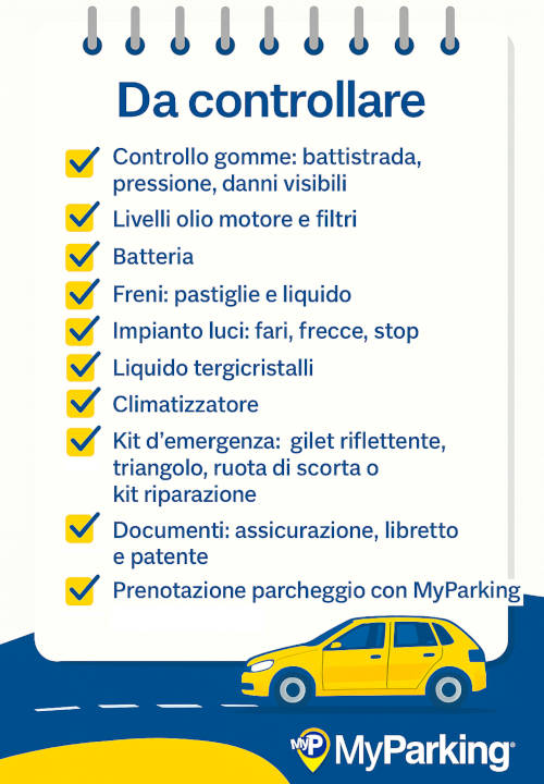 viaggio on the road - MyParking check list